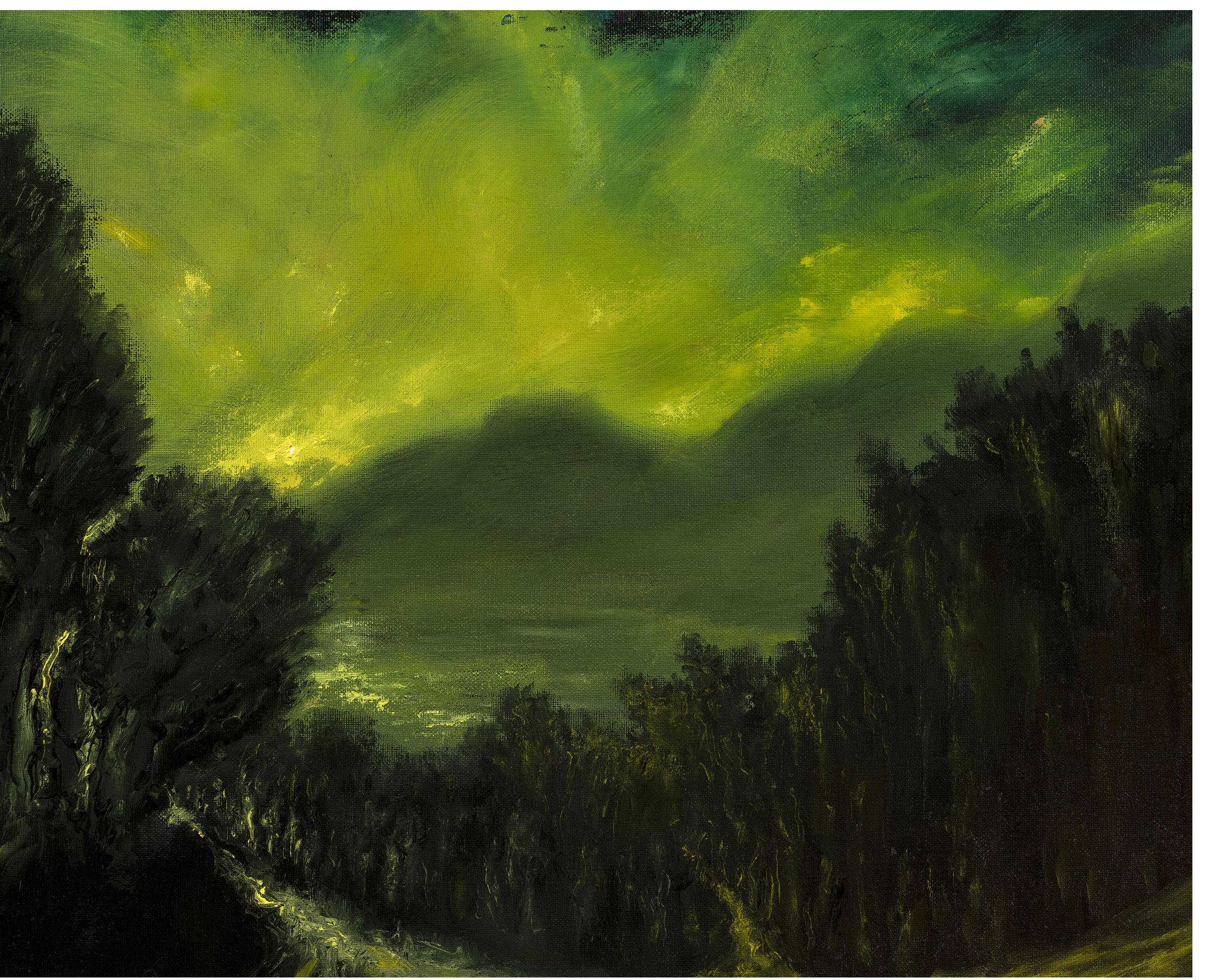 Matthew Bateson - "To The River", oil on canvas board, 40 x 50 cm