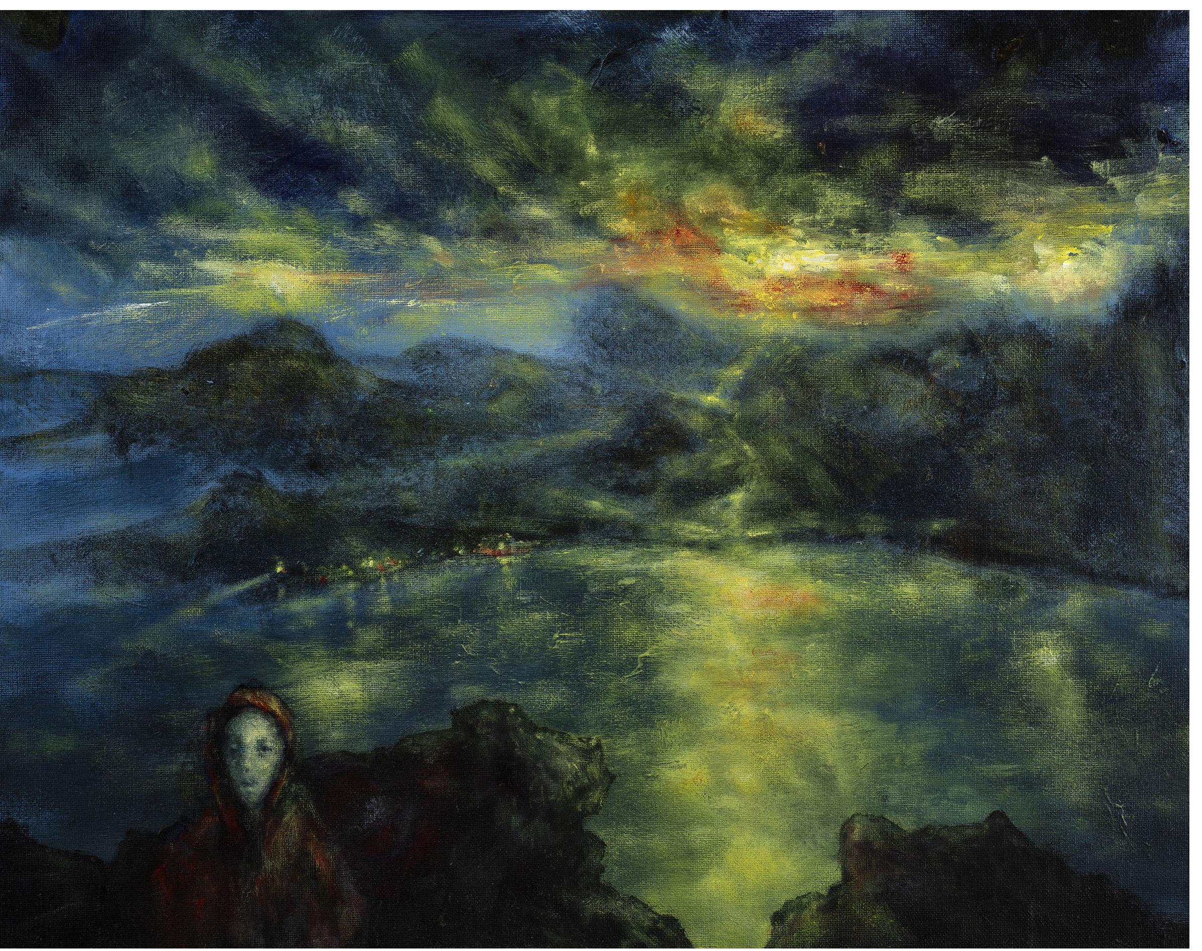 Matthew Bateson - "Reverie", oil on canvas board, 40 x 50 cm