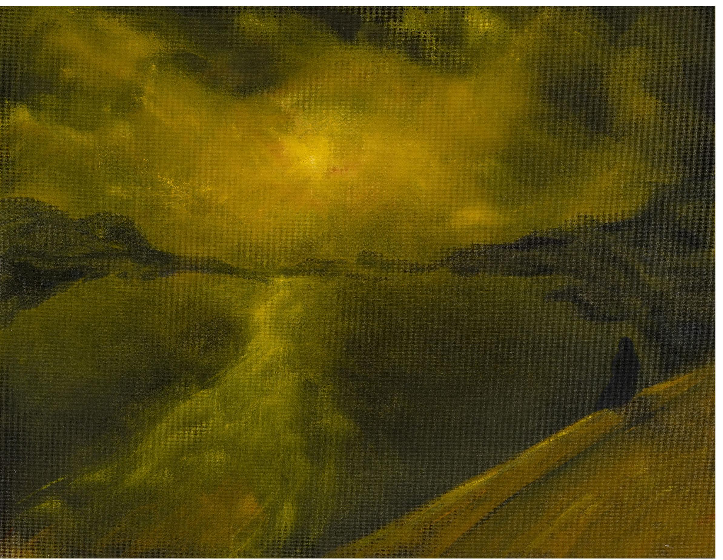 Matthew Bateson - "Melancholia", oil on canvas board, 30 x 40 cm