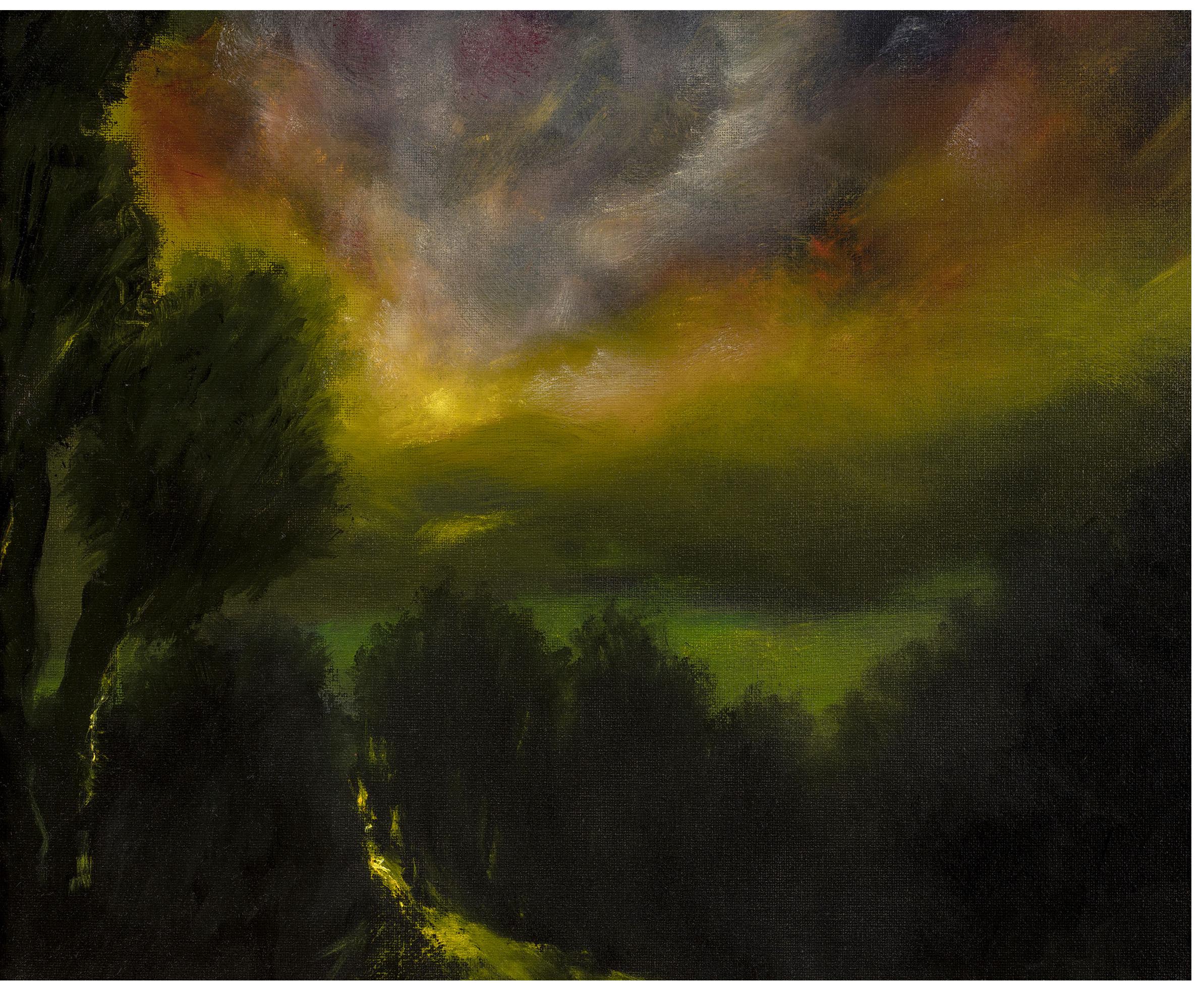 Matthew Bateson - "The Dark Forest 2", oil on canvas board, 40 x 50 cm