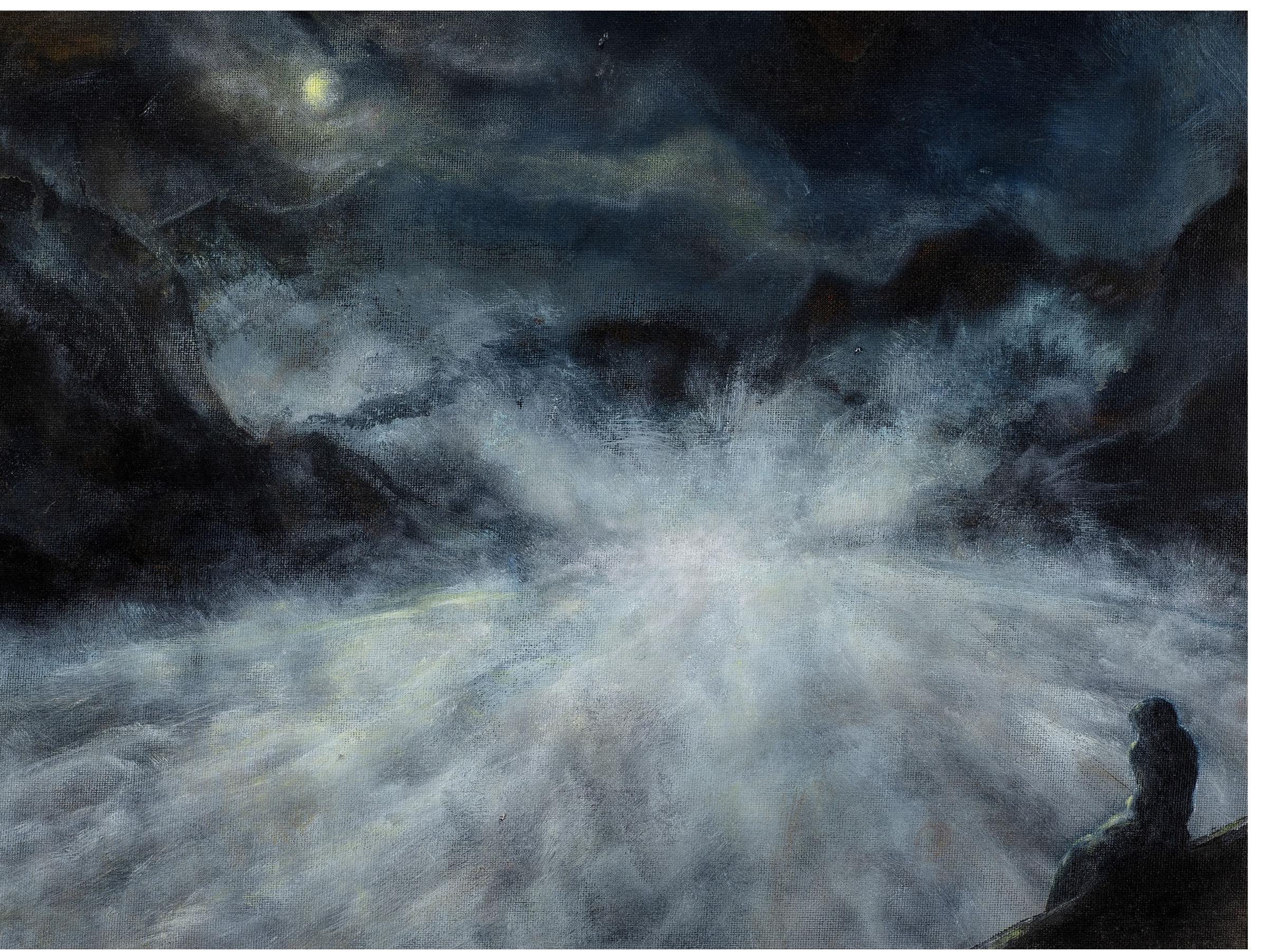 Matthew Bateson - "Deluge", oil on canvas board, 30 x 40 cm
