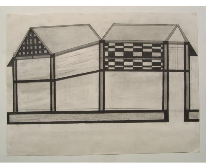Albert - 'Untitled', 2007, 20 x 30 inches, ink on found paper - Outsider Art