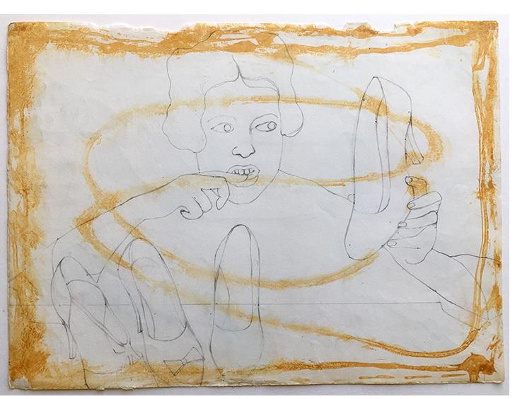 Anon. Fetish Artist -  ‘Untitled’ c.1960. Pencil  10 x 13.5 in