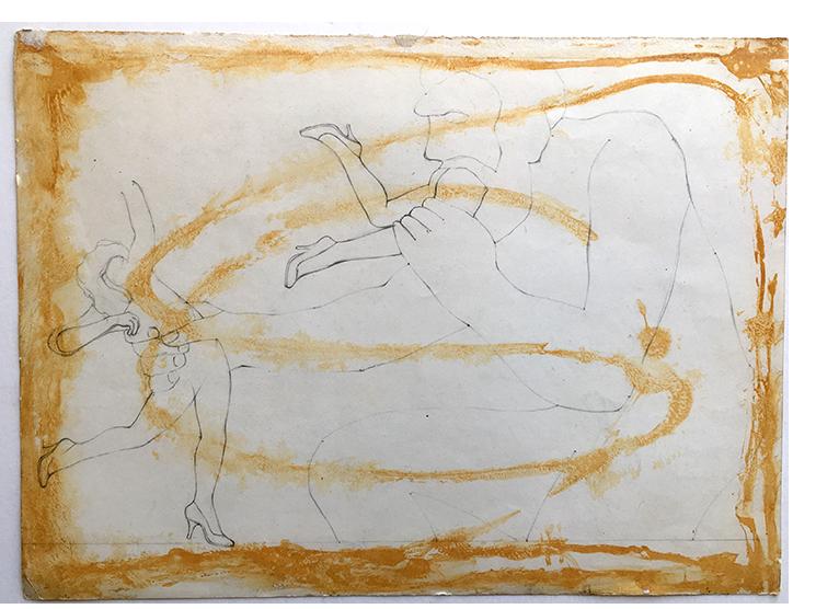 Anon. Fetish Artist -   ‘Untitled’ c.1960. Pencil  10 x 13.5 in