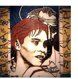 Gary Dobry:'Angel Guardian' - acrylic on canvas, 52 x 50 ins