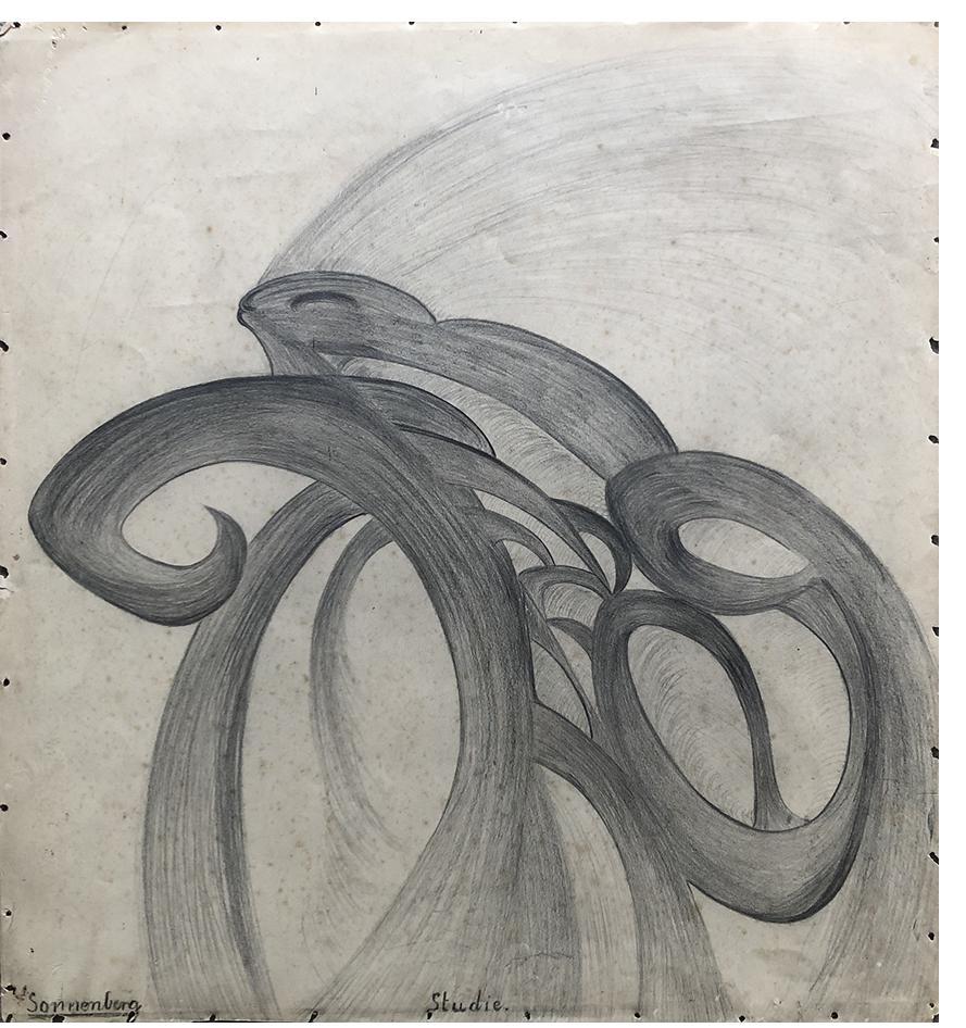 Freda Köhler - 'Untitled' unless inscribed verso c.1940 gouache & crayon  45 x 62 cm